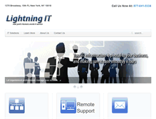 Tablet Screenshot of lightningmanagedit.com